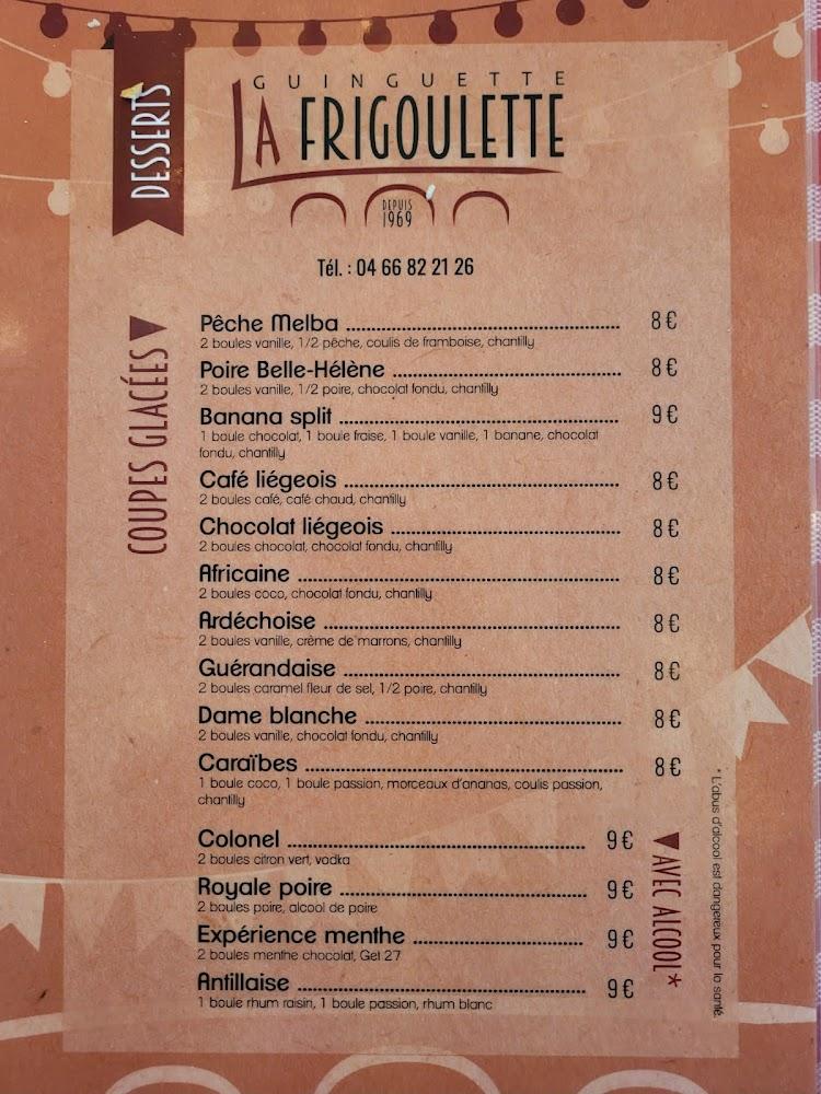 Guinguette La Frigoulette - Menu Image 4